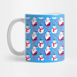 Snowman Christmas Pattern Mug